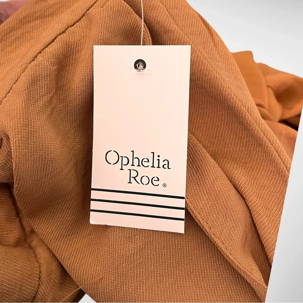 OPHELIA ROE Women's Camel Brown‎ Wide Leg Trousers Size Medium | NWT - Picture 4 of 9